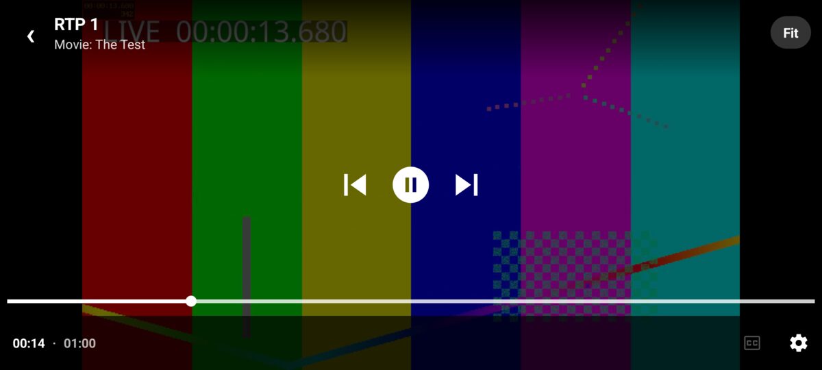 Full-screen player